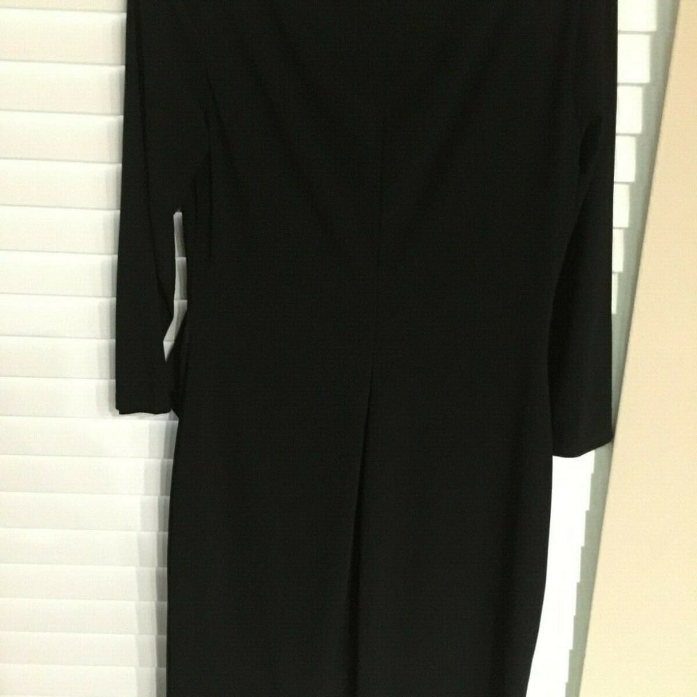 NEW BLACK CHAPS RUFFLE COCKTAIL DRESS M - Picture 13 of 16